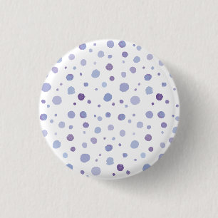 Bóton Redondo 2.54cm pontos pintados à mão