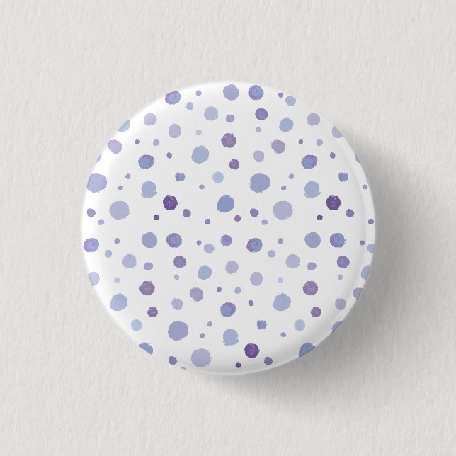 Bóton Redondo 2.54cm pontos pintados à mão (Frente)