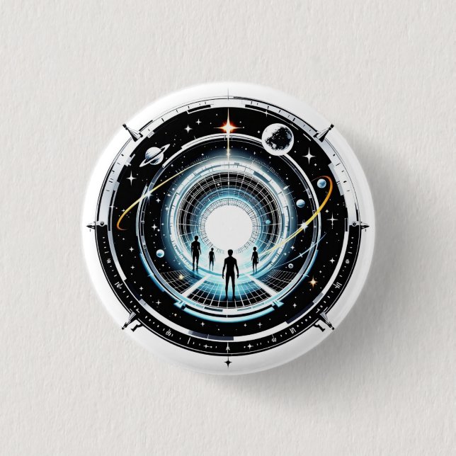 Bóton Redondo 2.54cm Portal Cósmico (Frente)