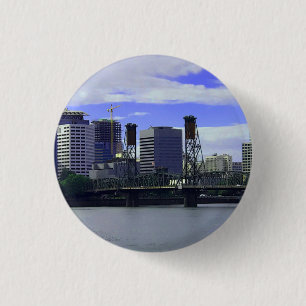 Bóton Redondo 2.54cm Portland Hawthorne Bridge #1 Button