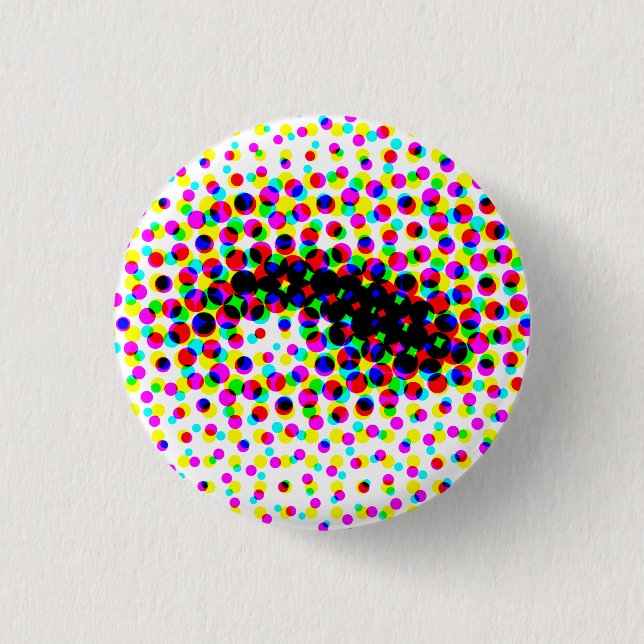 Bóton Redondo 2.54cm Posso Olhar? (Frente)