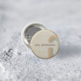Bóton Redondo 2.54cm Prendedor Minimalista de Orgulho LGBTQ Qualquer Pr