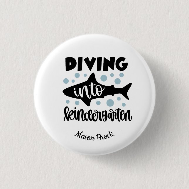 Bóton Redondo 2.54cm Presente engraçado do jardim de infância (Frente)