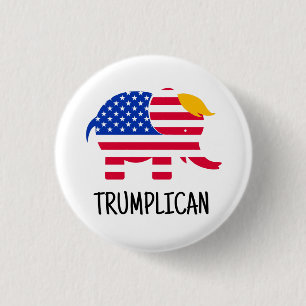 Bóton Redondo 2.54cm Presente Novidade na Campanha Trump Election 2020