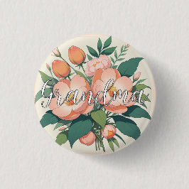 Bóton Redondo 2.54cm Presente Personalizado Para Avó, Avó Canvas