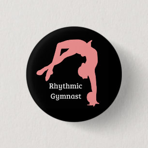 Bóton Redondo 2.54cm Presentes do gymnast do pino do botão da ginásti