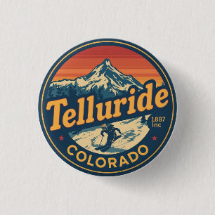 Bóton Redondo 2.54cm presépios presentes Telluride colorado esqui outdo