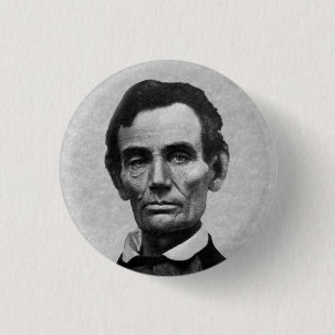 Bóton Redondo 2.54cm Presidente Abe Lincoln