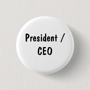 Bóton Redondo 2.54cm Presidente / CEO