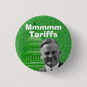 Bóton Redondo 2.54cm Presidente Herbert Hoover TariFF