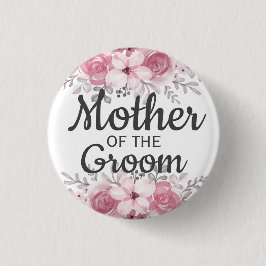 Bóton Redondo 2.54cm Primavera Floral Mãe do Botão do Almoço