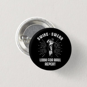 Bóton Redondo 2.54cm Procure por Golf Nerd Vintage Golfing Repetit