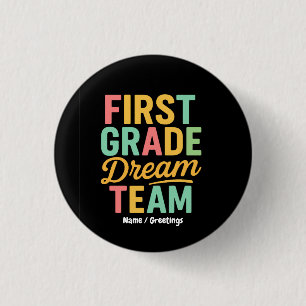 Bóton Redondo 2.54cm Professor do Time dos Sonhos da Primeira Série de
