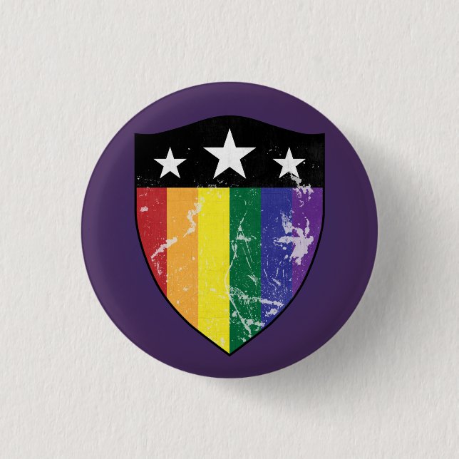 Bóton Redondo 2.54cm Protetor 01 do defensor (LGBTQIA) (Frente)