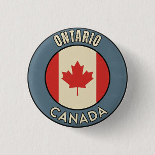 Bóton Redondo 2.54cm Província de Ontário Canadá