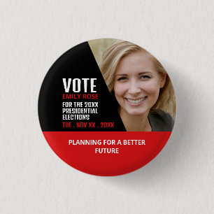 Bóton Redondo 2.54cm Publicidade de Campaiger Político Moderno Estique