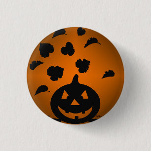 Bóton Redondo 2.54cm Pumpkin e deixa a silhueta