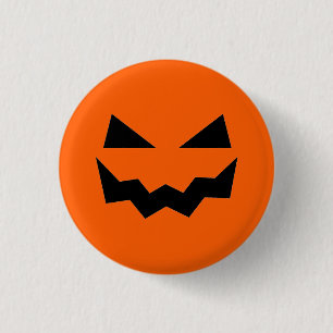 Bóton Redondo 2.54cm Pumpkin Face Halloween