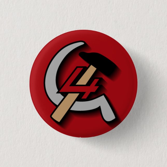 Bóton Redondo 2.54cm Quarto botão internacional (Frente)