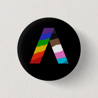 Bóton Redondo 2.54cm Queer Ally Pin