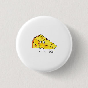 Bóton Redondo 2.54cm Queijo personalizado. Maduro. aniversário