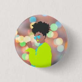 Bóton Redondo 2.54cm Rainha Dançante.