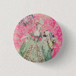 Bóton Redondo 2.54cm Rainha Marie Antoinette -