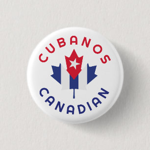 Bóton Redondo 2.54cm Raízes de Cubanos Canadenses