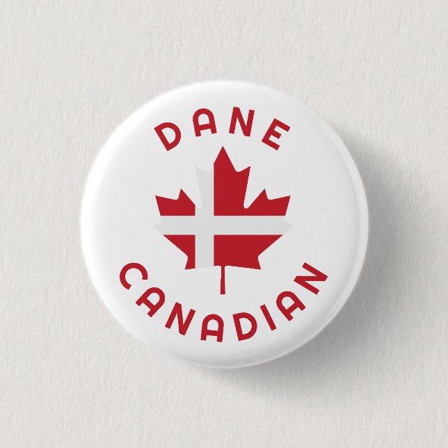 Bóton Redondo 2.54cm Raízes de Dane Canadense (Frente)