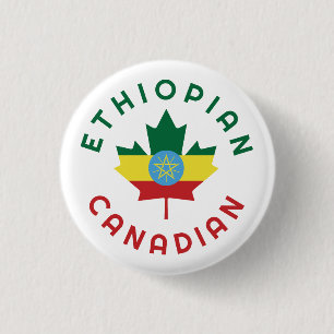 Bóton Redondo 2.54cm Raízes Etíopes Canadianas