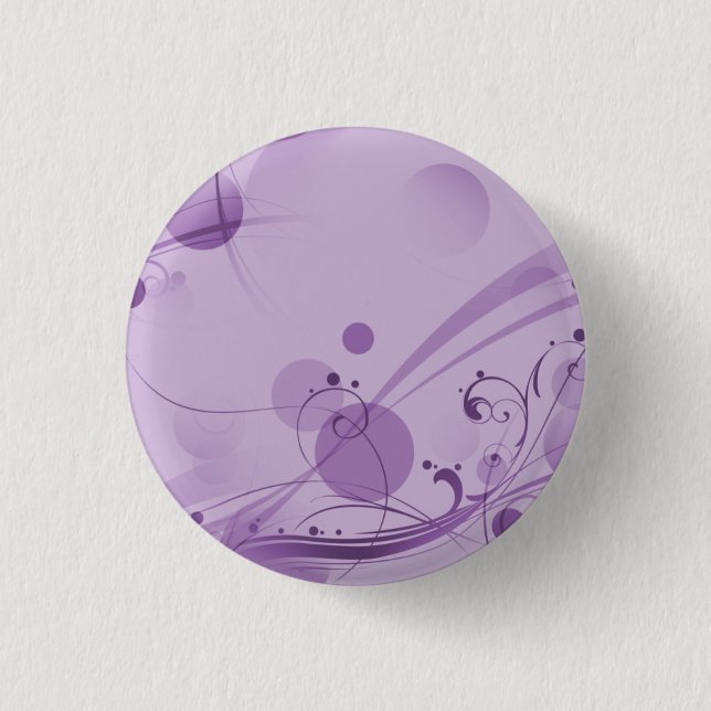 BÓTON REDONDO 2.54CM REDEMOINHOS E LUZ DOS PONTOS DO CÍRCULO - ROXO (Frente)