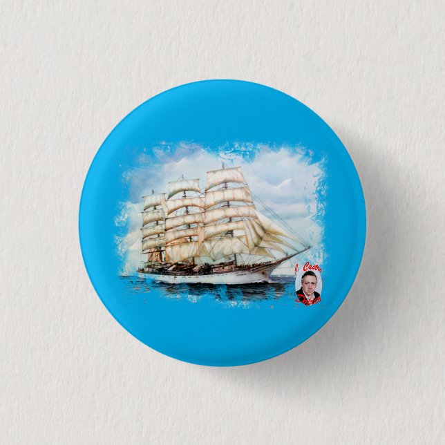 Bóton Redondo 2.54cm Regata Cutty Sark/Cutty Sark Tall Ship Race (Frente)