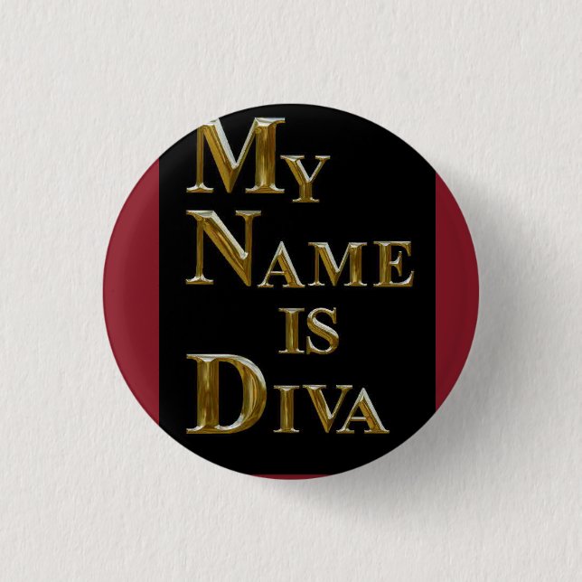 BÓTON REDONDO 2.54CM REGRA DIVAS (Frente)