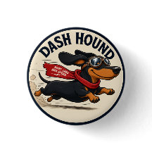 Remendos de Amante de Dachshund. Adesivo/Distintiv
