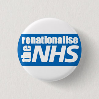 Bóton Redondo 2.54cm Renationalise NHS