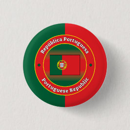 Bóton Redondo 2.54cm República Portuguesa