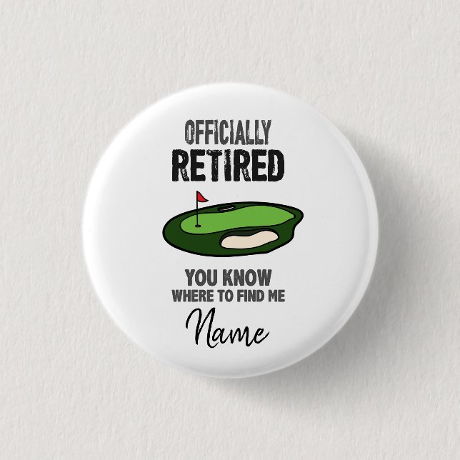 Bóton Redondo 2.54cm Retenção de Golfe com bandeira no golfe do campo d (Frente)