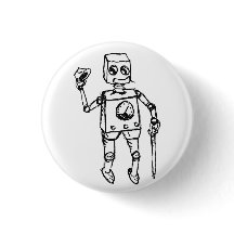 Robô bonito, o cavalheiro apper em um