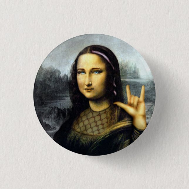 Bóton Redondo 2.54cm rocha sobre (Frente)