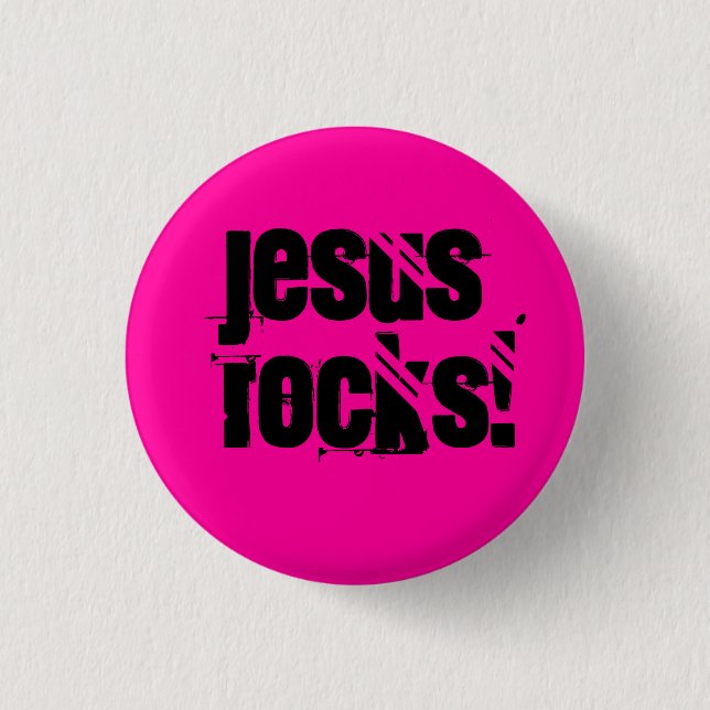 Bóton Redondo 2.54cm Rochas de Jesus! - Personalizado (Frente)