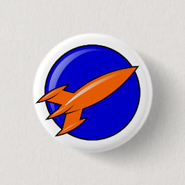 Bóton Redondo 2.54cm Rocketpunk Space Patrol Insignia Pin Crachá
