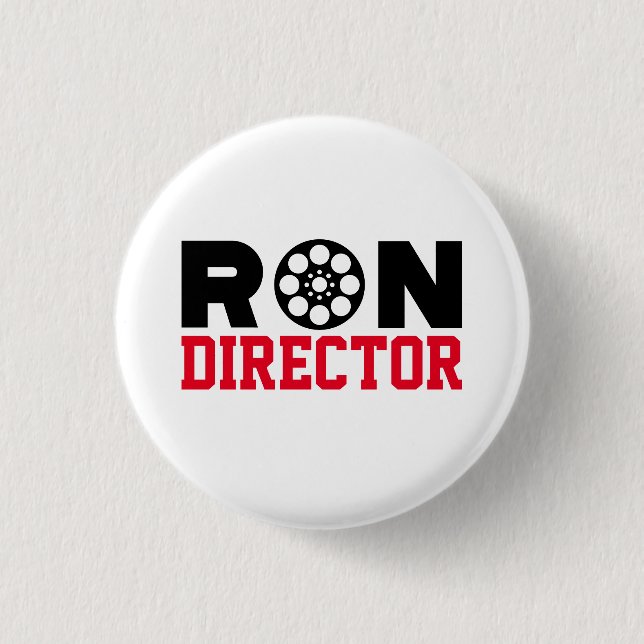 Bóton Redondo 2.54cm Ron Diretor (Frente)