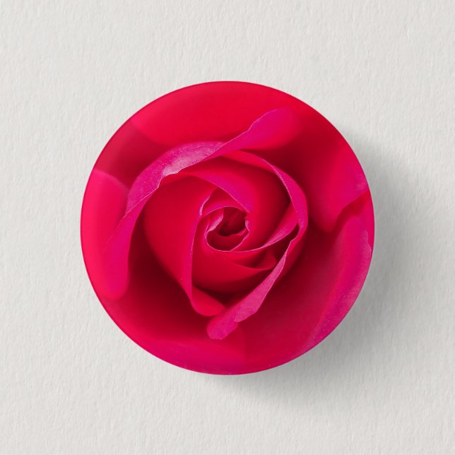 Bóton Redondo 2.54cm Rosa Vermelha Romântica v2 (Frente)