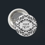 Bóton Redondo 2.54cm ROSAS BOTÂNICOS Vinheiras Magicas Boho PERSONALIZA<br><div class="desc">Decorre sua roupa com este botão de arte legal. Você pode personalizá-lo e adicionar seu próprio texto também. Procure em meu compro muito mais cores e padrões de todos os tipos! Avise-me se quiser algo personalizado também.</div>