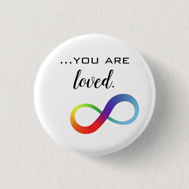 Bóton Redondo 2.54cm Saco Infinity Orgulho LGBTQ+ (Frente)