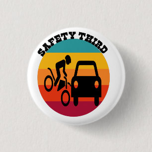 Bóton Redondo 2.54cm SAFETY THIRD 4TH JULY PATRIOTIC T-Shirt