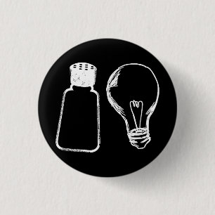 Bóton Redondo 2.54cm Sal e Luz Seja Ye Sal Bíblia Versa Matthew 513-1