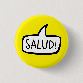 Bóton Redondo 2.54cm Salud! Breton Saudação, Brittany, Brezhoneg