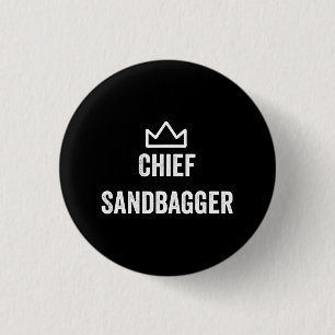 Bóton Redondo 2.54cm Sandbagger Golf Meme Bjj Chess Sandbag
