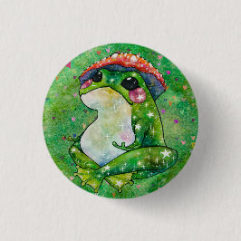 Bóton Redondo 2.54cm Sapo chamado Clover